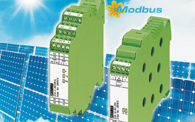 Überwachungssystem Solarcheck für Messung und Überwachung von Stringströmen in Photovoltaik-Systemen.